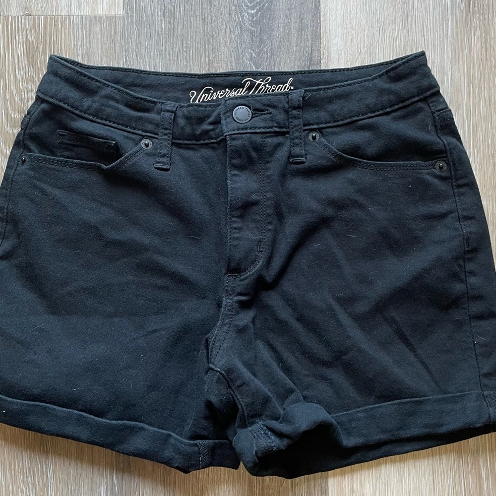 universal thread women high rise midi jean shorts